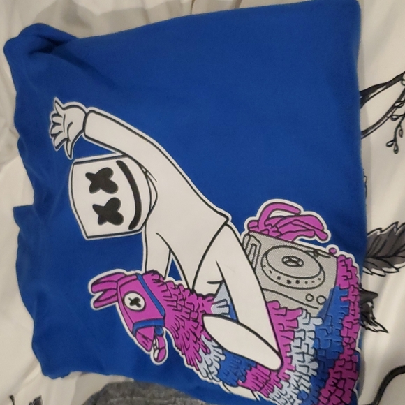 Youth size large cobalt blue fortnite hoodie - Picture 7 of 7